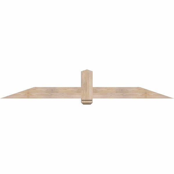 Ekena Millwork Eugene Smooth Timber Gable Bracket, Douglas Fir, 84"W x 14"H x 3 1/2"D x 5 1/2"F, 4/12 Pitch GBW084X14X0406EUG00SDF - main